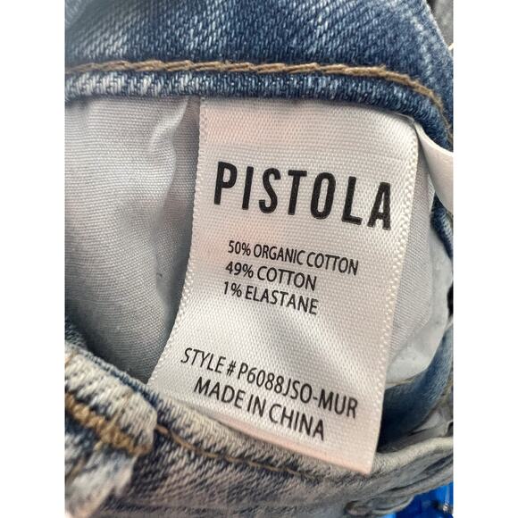 Pistola Lennon High Rise Crop Boot Cut Jeans Size 25 Light Wash - Picture 8 of 8